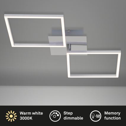 Briloner 3182-018 - LED Dimmable ceiling light FRAME 2xLED/15,5W/230V