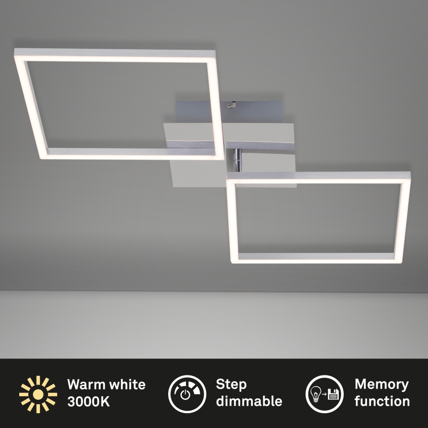 Briloner 3182-018 - LED Dimmable ceiling light FRAME 2xLED/15,5W/230V