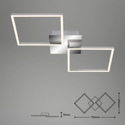 Briloner 3192-018 - LED Ceiling light FRAMES 2xLED/16W/230V