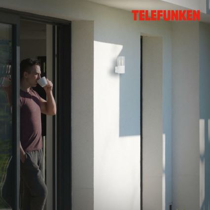 Briloner 320506TF - Outdoor wall light 1xE27/12W/230V IP44 white