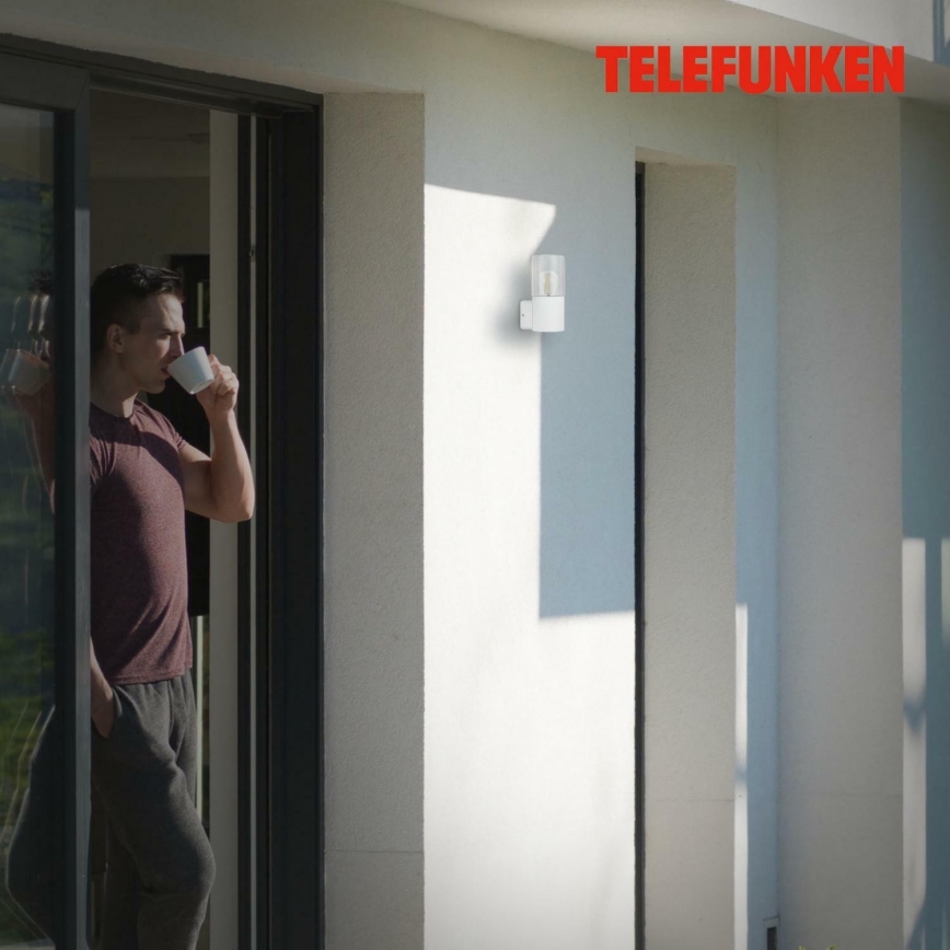 Briloner 320506TF - Outdoor wall light 1xE27/12W/230V IP44 white