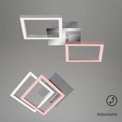 Briloner 3207-018 - LED Ceiling light FRAMES 2xLED/8W/230V