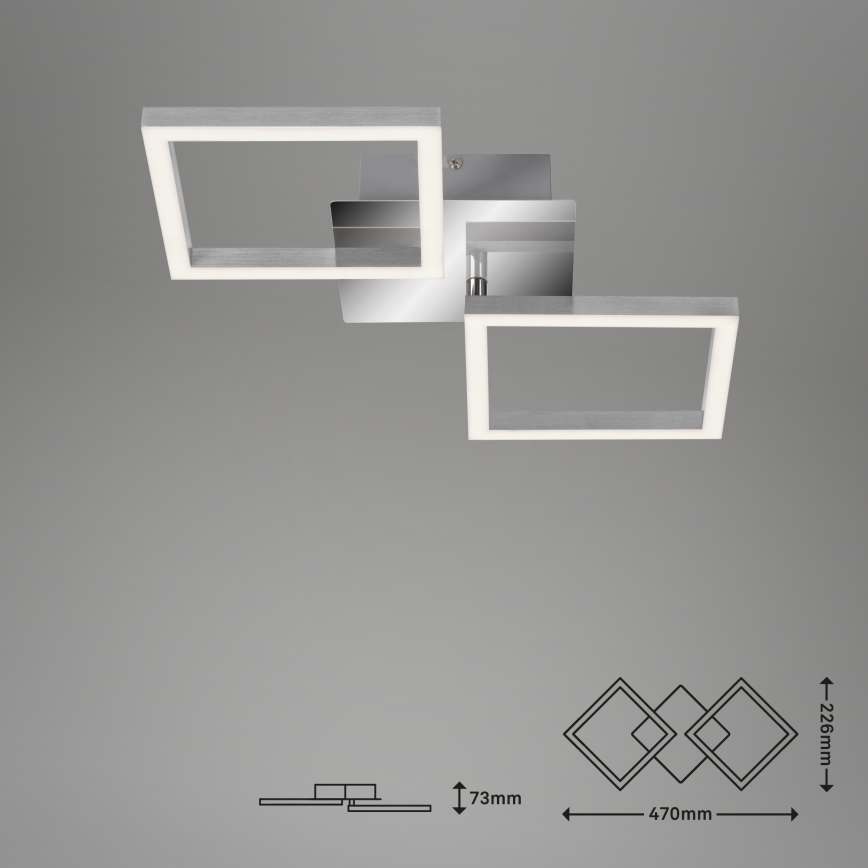 Briloner 3207-018 - LED Ceiling light FRAMES 2xLED/8W/230V