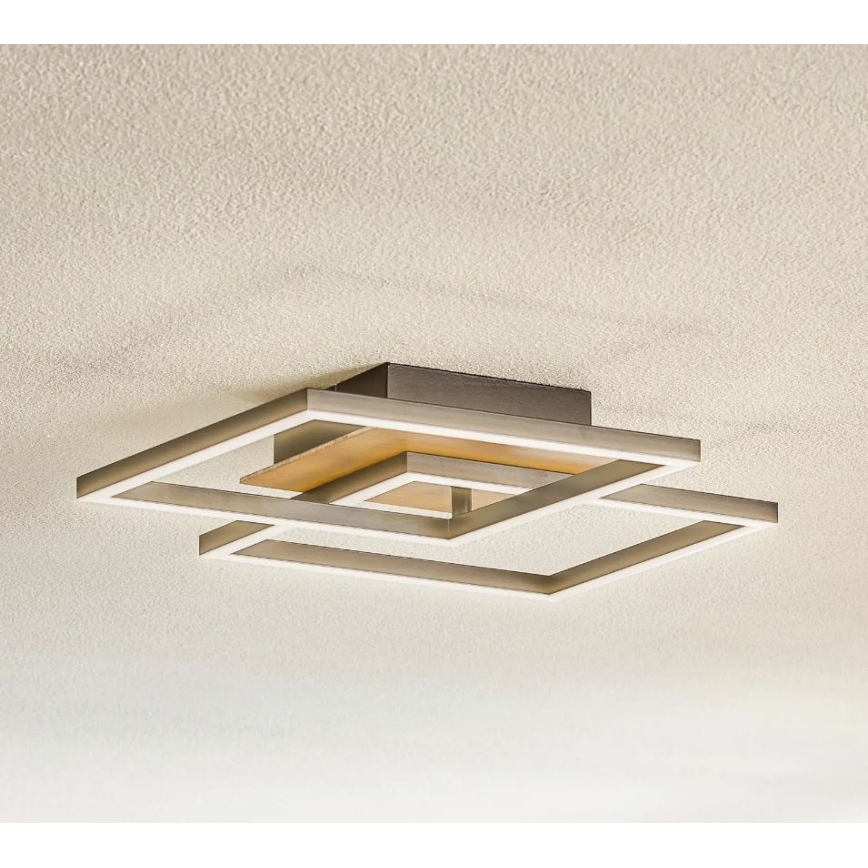 Briloner 3210-014 - LED Dimmable ceiling light FRAME 2xLED/11W/230V brown