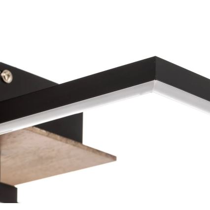 Briloner 3210-014 - LED Dimmable ceiling light FRAME 2xLED/11W/230V brown