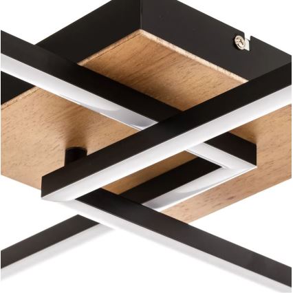 Briloner 3210-014 - LED Dimmable ceiling light FRAME 2xLED/11W/230V brown