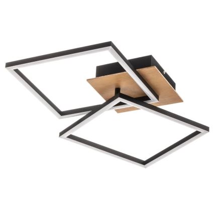 Briloner 3210-014 - LED Dimmable ceiling light FRAME 2xLED/11W/230V brown