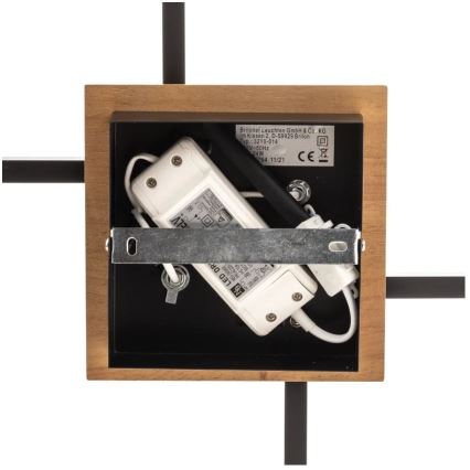 Briloner 3210-014 - LED Dimmable ceiling light FRAME 2xLED/11W/230V brown