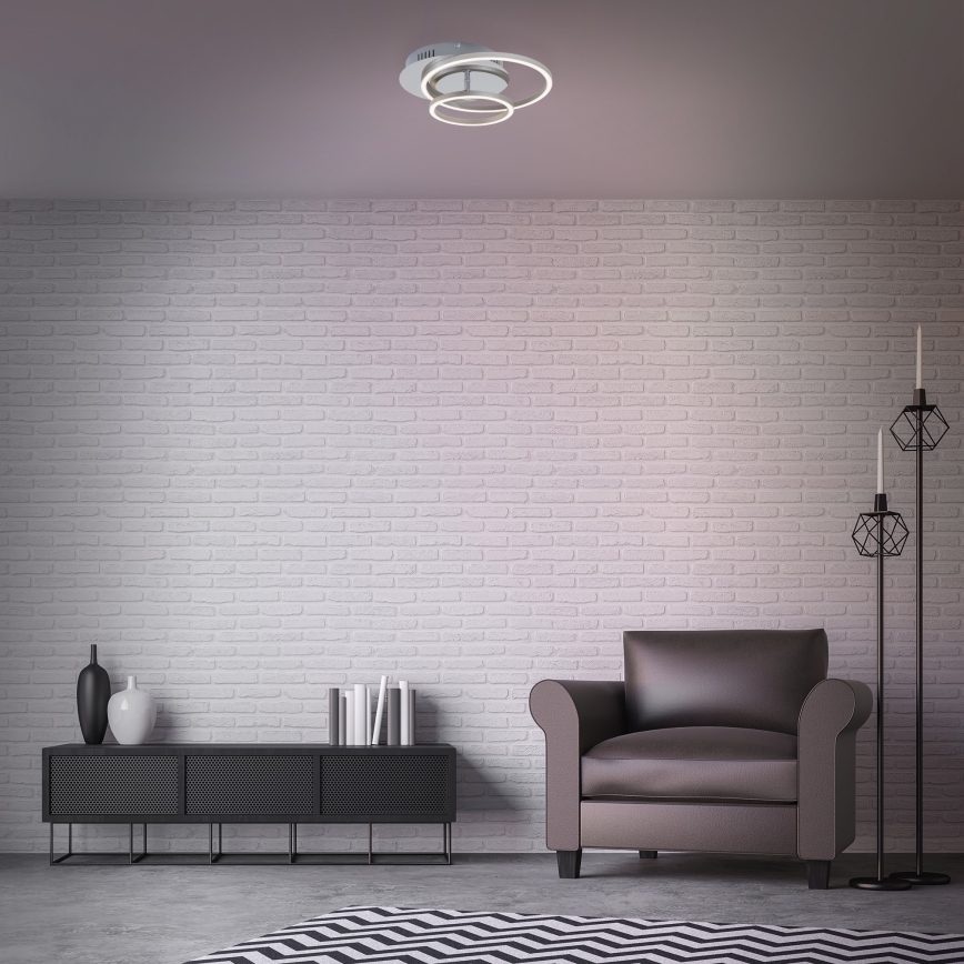 Briloner 3222-018 - LED Dimmable ceiling light FRAMES LED/30W/230V