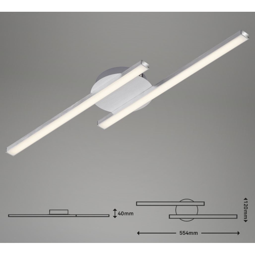 Briloner 3257-029 - LED Surface-mounted chandelier GO 2xLED/6W/230V