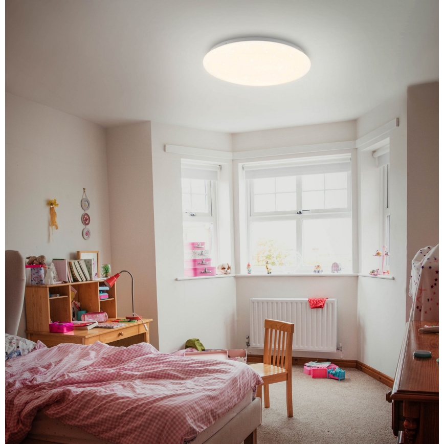 Briloner 3380-116 - LED Dimmable ceiling light STARRY SKY LED/18W/230V 2700/4000K
