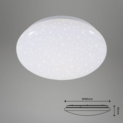 Briloner 3380-116 - LED Dimmable ceiling light STARRY SKY LED/18W/230V 2700/4000K