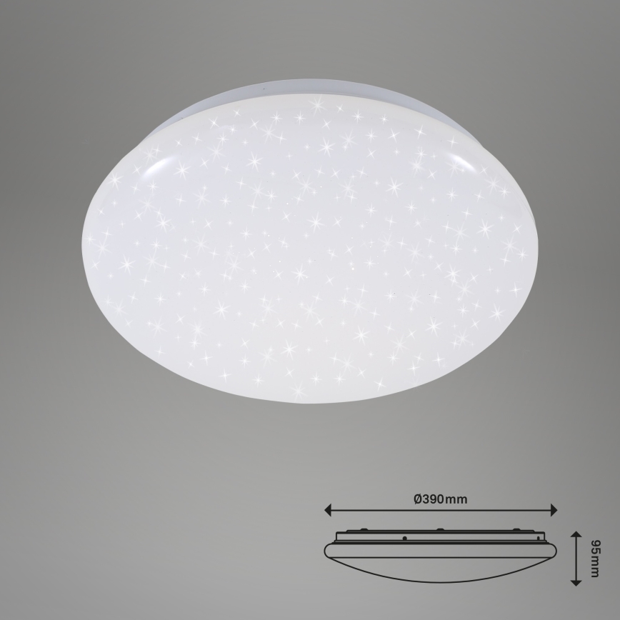 Briloner 3380-116 - LED Dimmable ceiling light STARRY SKY LED/18W/230V 2700/4000K