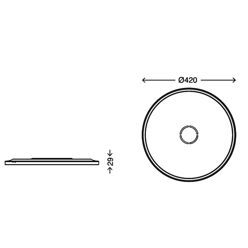 Briloner 3392-015 - LED Ceiling light FREE LED/22W/230V d. 42 cm
