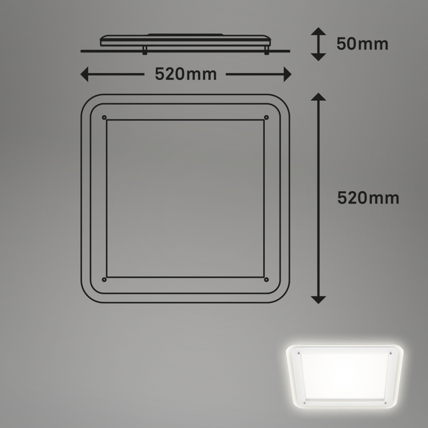Briloner 3397-016 - LED Ceiling light FREE LED/22W/230V