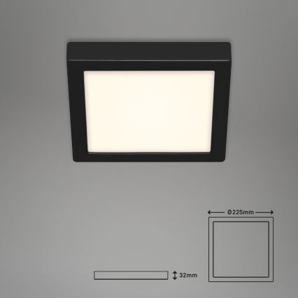 Briloner 3466-415 - LED Ceiling light FIRE LED/16,5W/230V 22,5x22,5 cm