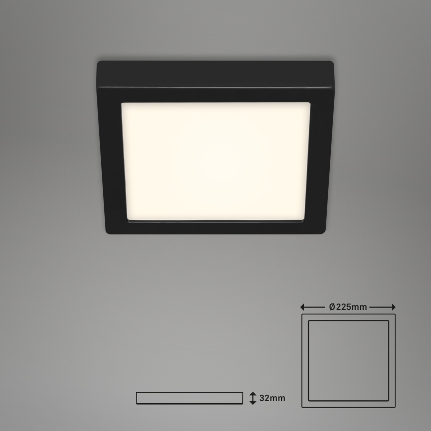 Briloner 3466-415 - LED Ceiling light FIRE LED/16,5W/230V 22,5x22,5 cm