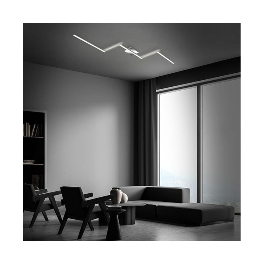 Briloner 3501-018 - LED Surface-mounted chandelier STAFF 5xLED/4,8W/230V matte chrome
