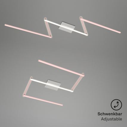 Briloner 3501-018 - LED Surface-mounted chandelier STAFF 5xLED/4,8W/230V matte chrome