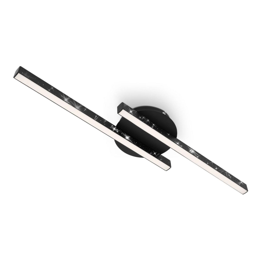 Briloner 3517-025 - LED Surface-mounted chandelier REY 2xLED/6W/230V black