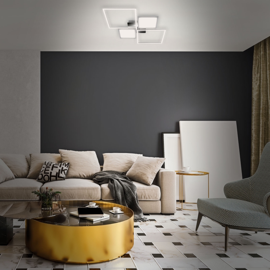 Briloner 3530-018 - LED Dimmable surface-mounted chandelier FRAME LED/40W/230V 3000-6500K + remote control