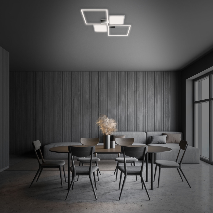 Briloner 3530-018 - LED Dimmable surface-mounted chandelier FRAME LED/40W/230V 3000-6500K + remote control