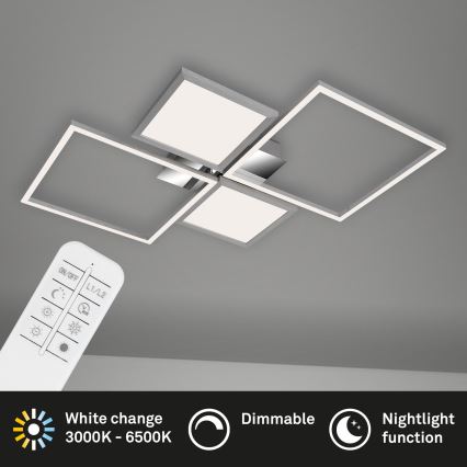 Briloner 3530-018 - LED Dimmable surface-mounted chandelier FRAME LED/40W/230V 3000-6500K + remote control