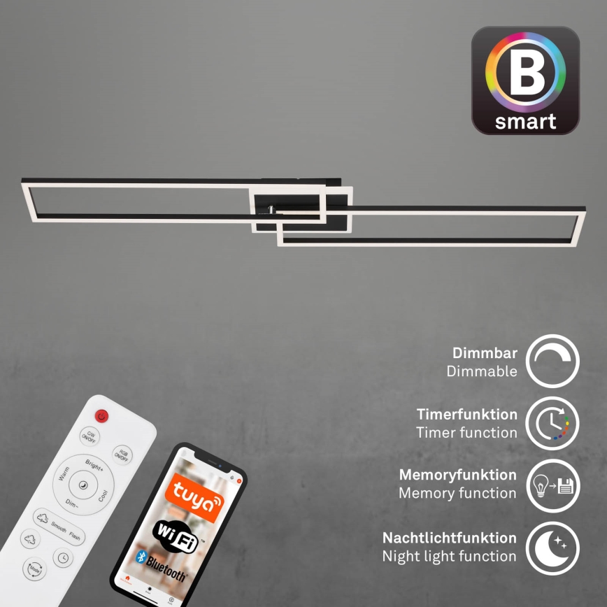 Briloner 3538-015 - LED Dimmable chandelier FRAME 2xLED/20W/230V 2700-6500K Wi-Fi Tuya + remote control