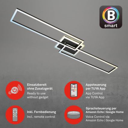 Briloner 3538-015 - LED Dimmable chandelier FRAME 2xLED/20W/230V 2700-6500K Wi-Fi Tuya + remote control