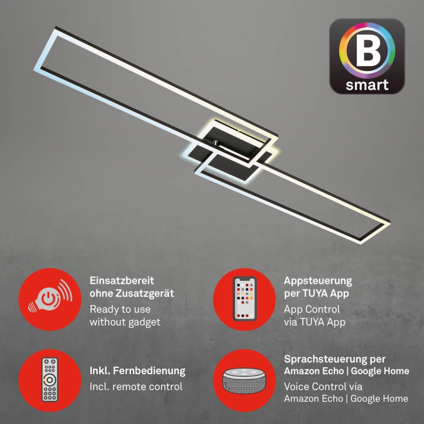 Briloner 3538-015 - LED Dimmable chandelier FRAME 2xLED/20W/230V 2700-6500K Wi-Fi Tuya + remote control