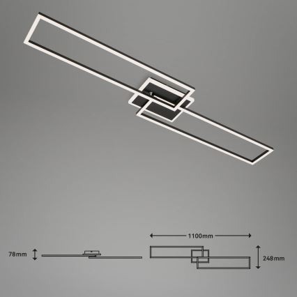 Briloner 3538-015 - LED Dimmable chandelier FRAME 2xLED/20W/230V 2700-6500K Wi-Fi Tuya + remote control