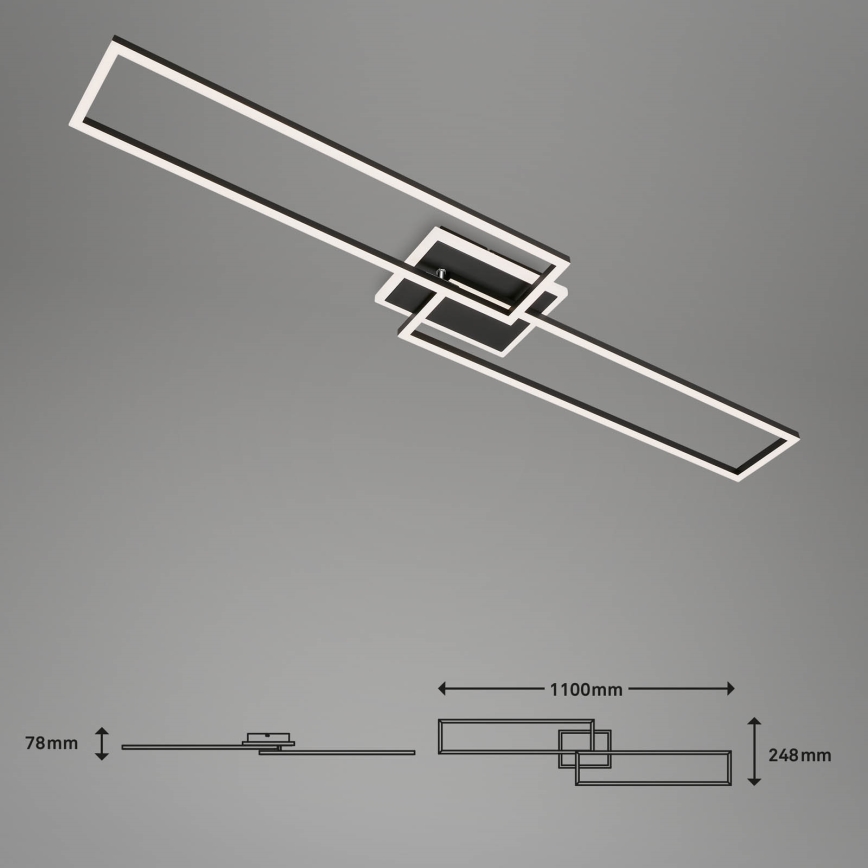 Briloner 3538-015 - LED Dimmable chandelier FRAME 2xLED/20W/230V 2700-6500K Wi-Fi Tuya + remote control