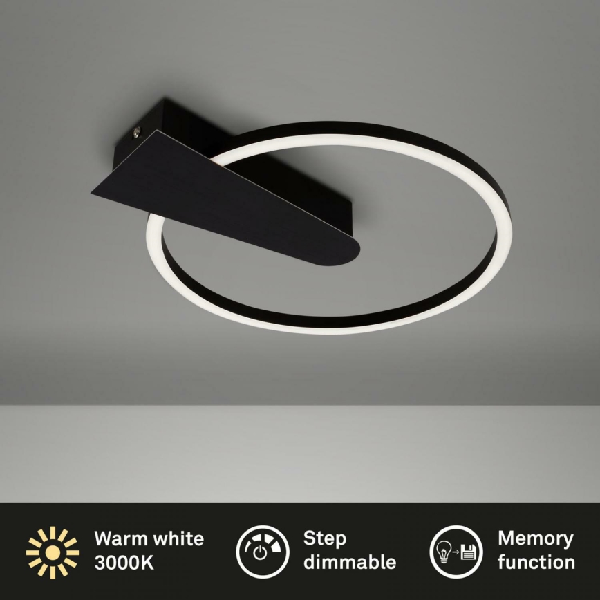 Briloner 3542-015 - LED Dimmable ceiling light NICO LED/12W/230V black