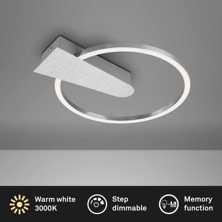 Briloner 3542-018 - LED Dimmable ceiling light NICO LED/12W/230V matte chrome