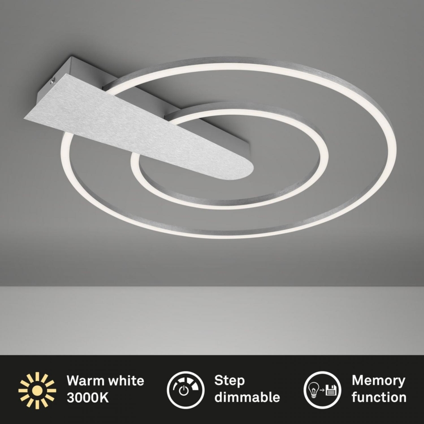 Briloner 3543-018 - LED Dimmable ceiling light NICO LED/25W/230V matte chrome