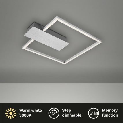 Briloner 3544-018 - LED Dimmable ceiling light NICO LED/12W/230V matte chrome