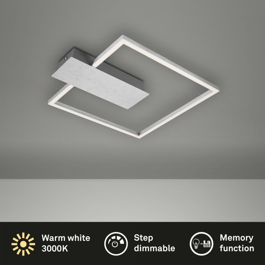 Briloner 3544-018 - LED Dimmable ceiling light NICO LED/12W/230V matte chrome