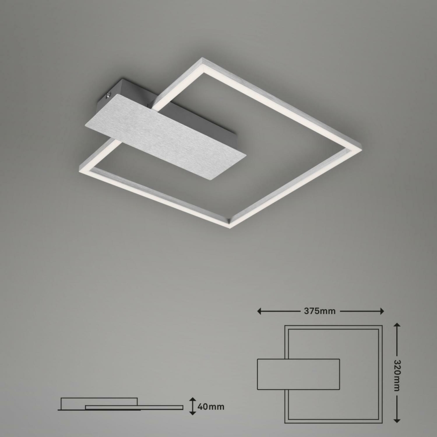 Briloner 3544-018 - LED Dimmable ceiling light NICO LED/12W/230V matte chrome