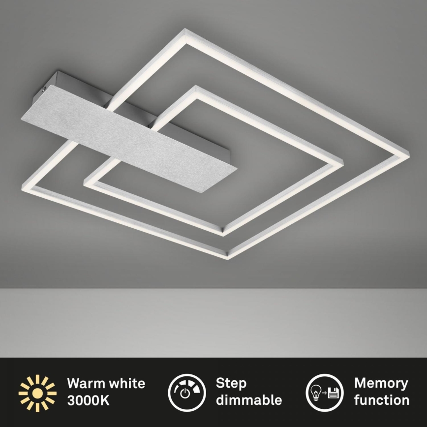 Briloner 3545-018 - LED Dimmable ceiling light NICO LED/25W/230V matte chrome