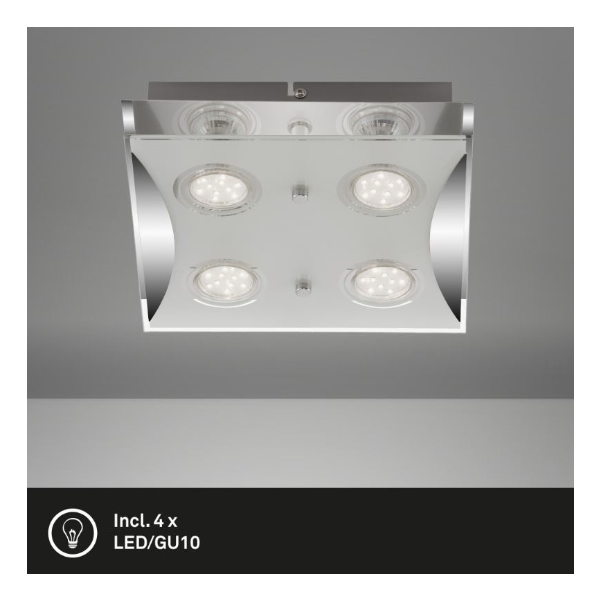 Briloner 3572-048 - LED Ceiling light FLASH 4xGU10/3W/230V