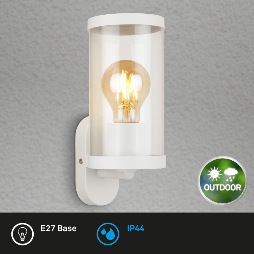 Briloner 3600-016 - Outdoor wall light KAIRO 1xE27/12W/230V IP44 white