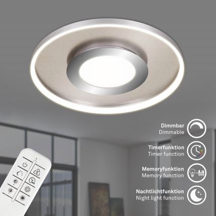 Briloner 3640-012 - LED Dimmable ceiling light LED/25W/230V 2700-6500K + remote control