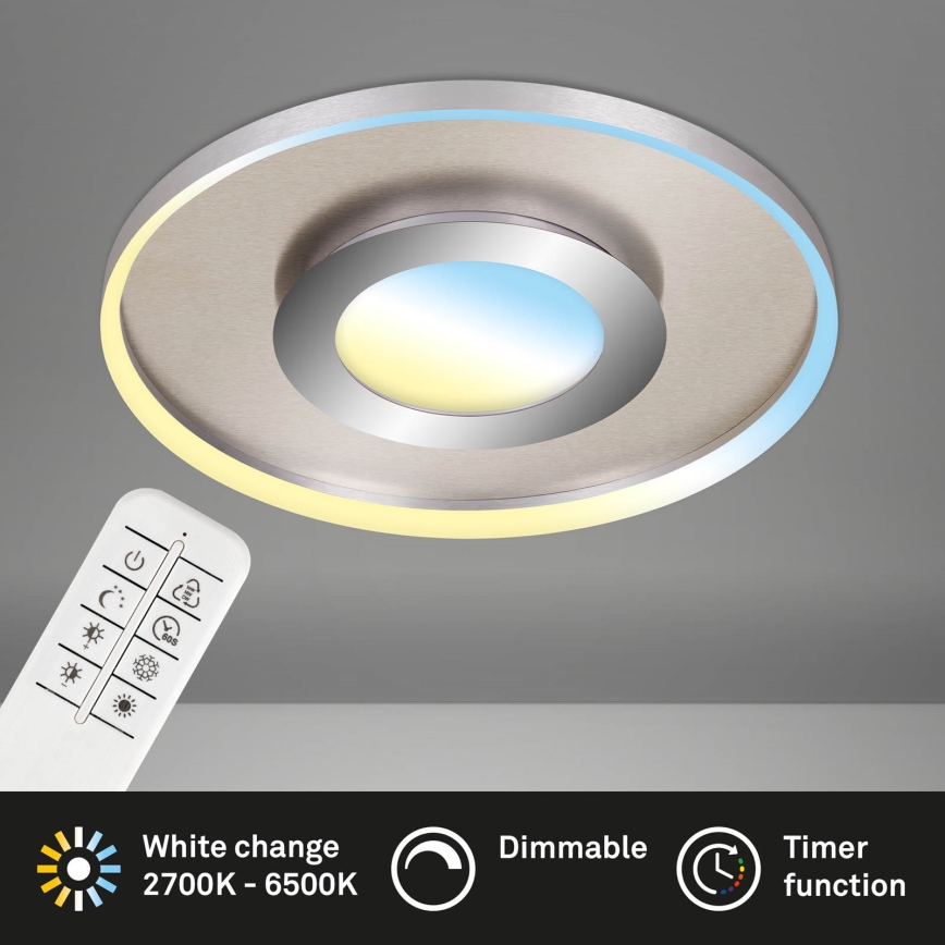 Briloner 3640-012 - LED Dimmable ceiling light LED/25W/230V 2700-6500K + remote control