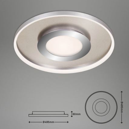 Briloner 3640-012 - LED Dimmable ceiling light LED/25W/230V 2700-6500K + remote control
