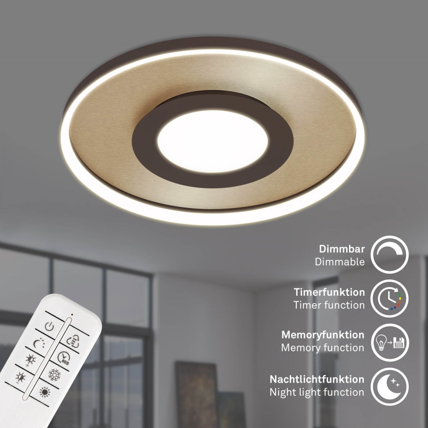 Briloner 3640017 - LED Dimmable ceiling light FRAME LED/25W/230V 2700-6500K + remote control