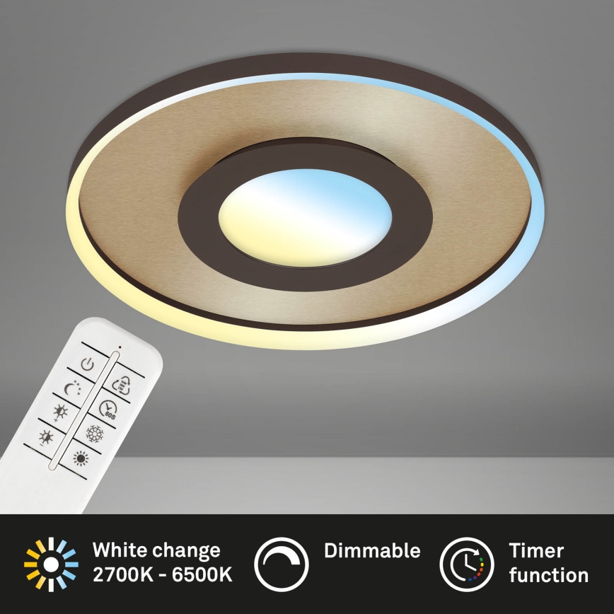 Briloner 3640017 - LED Dimmable ceiling light FRAME LED/25W/230V 2700-6500K + remote control