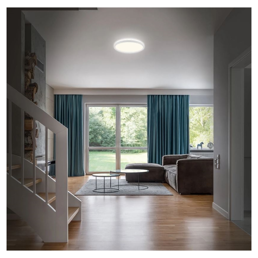 Briloner 3642-416 - LED Bathroom ceiling light SLIM LED/19W/230V IP44 white