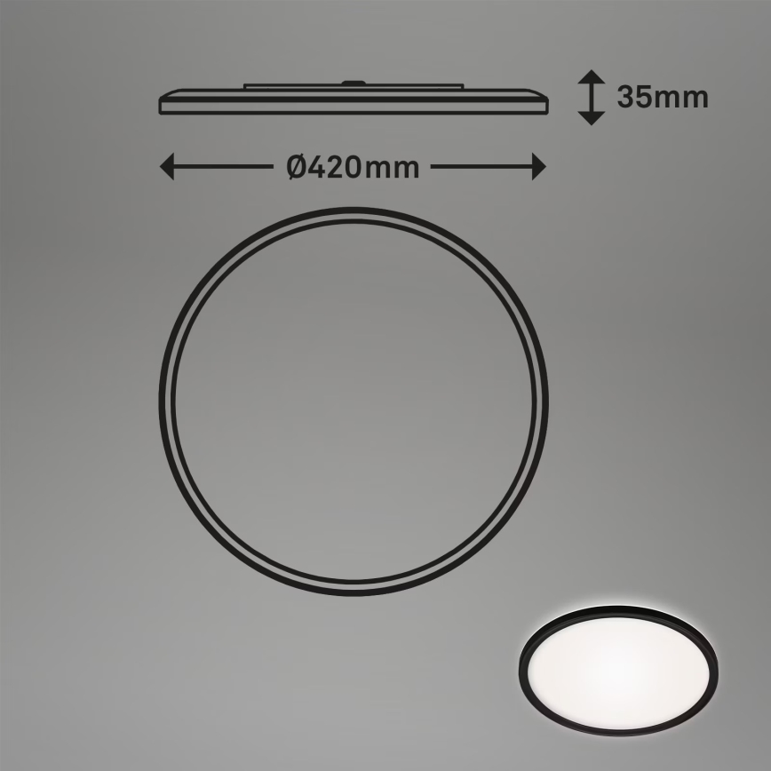Briloner 3643-415 - LED Bathroom ceiling light LED/22W/230V IP44 4000K