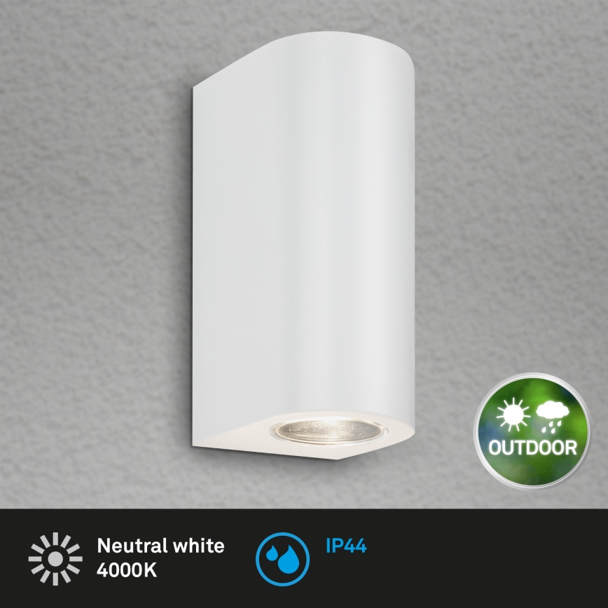 Briloner 3648-026 - LED Outdoor wall light UP&DOWN 2xGU10/4,7W/230V IP44