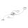 Briloner 3660-048 - LED Dimmable surface-mounted chandelier CIRCOLARE 4xLED/5W/230V